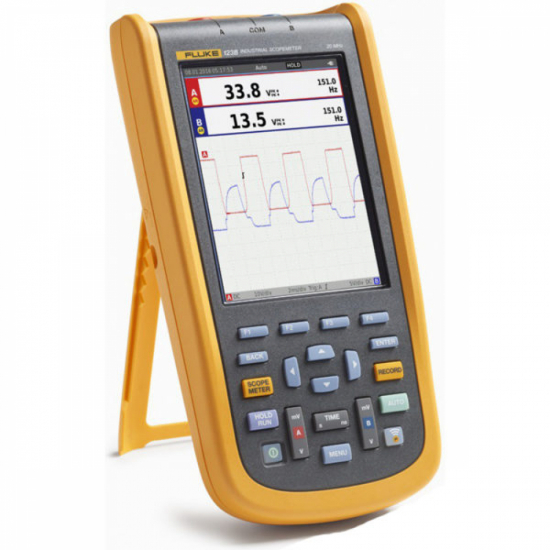 Fluke 123B/EU/S промышленный осциллограф SopeMeter 20 МГц с комплектом SCC120