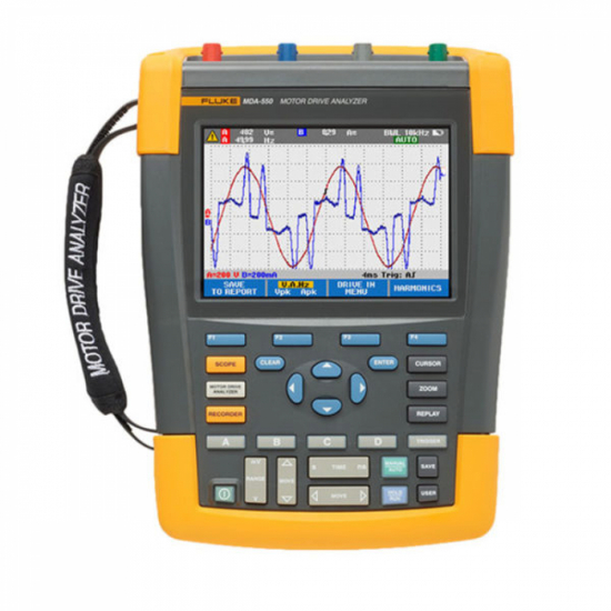 Fluke MDA-550 анализатор работы электродвигателей, 4-канальный, 500 МГц с валом двигателя и гармониками